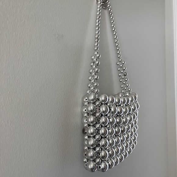H&M Silver Mirrored evening bag - Picture 2 of 10